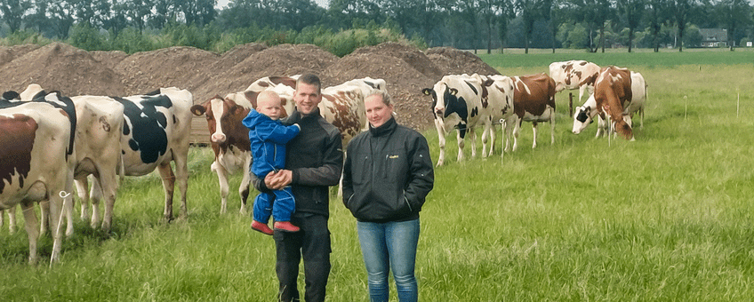 Dirk en Melanie Tegenbosch met hun zoon