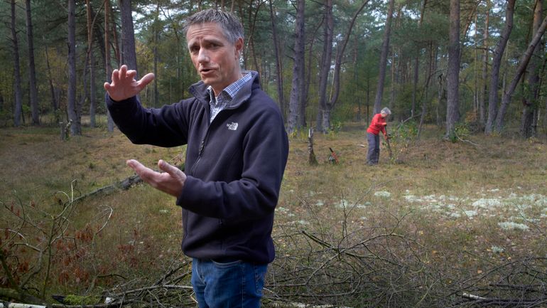 Projectleider Gerrit Jan Liet in natuurgebied De Zoom Soest