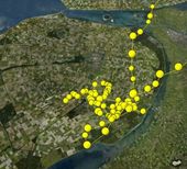 ’Marc’ vliegt vanuit Groningen naar Flevoland heen en weer om broedgebieden te verkennen