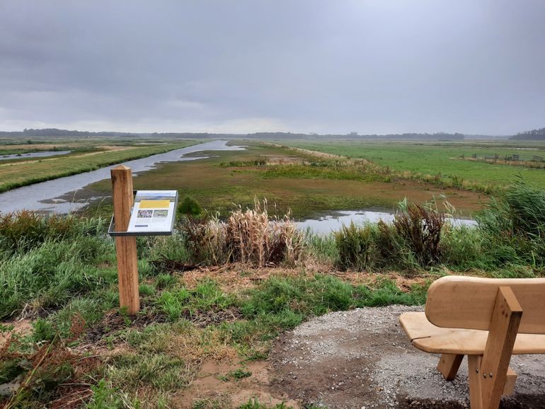 Bankje en informatiebord Oostelijke Binnenpolder Tienhoven