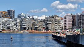 Zwemmen in de haven van Oslo.