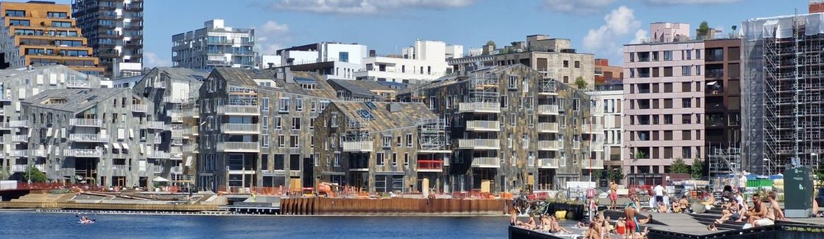 Zwemmen in de haven van Oslo.
