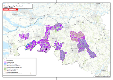 Kaart met thema's per gemeente of waterschap