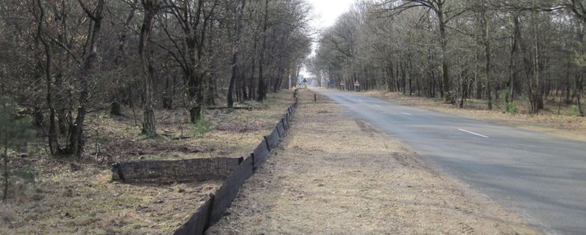 Op 22 februari zijn aan de Heetweg in Kootwijk de schermen geplaatst