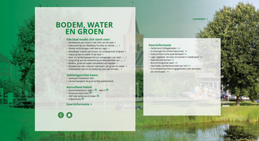 Screenshot van thema Bodem, water en groen