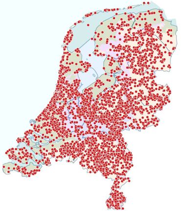 De waarnemingen van de bruinrode heidelibel in 2026, tot half oktober