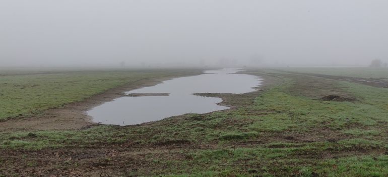 Nu staat de greppel vol water