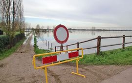 Hoogwater langs de Grensmaas