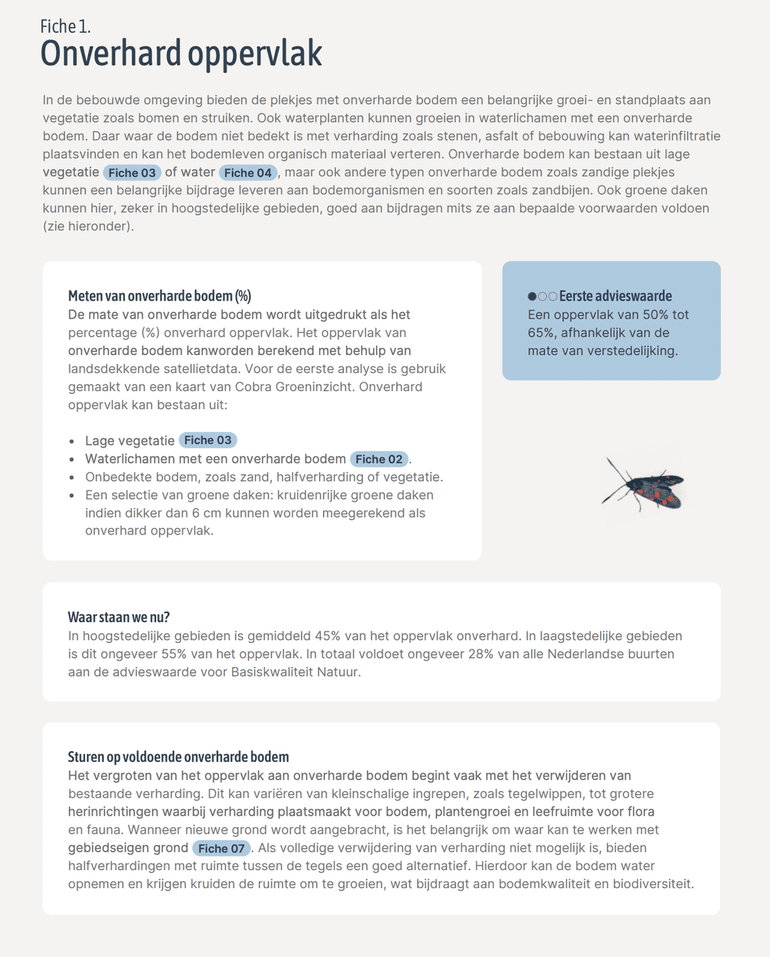 Conditiefiche onverhard oppervlak