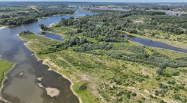 Luchtfoto van de Millingerwaard in de Gelderse Poort