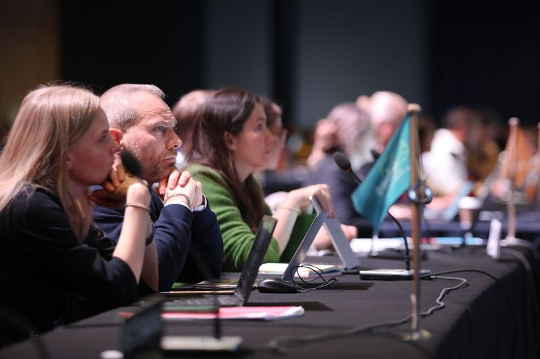Plenaire sessie tijdens IPBES 12 in februari 2026