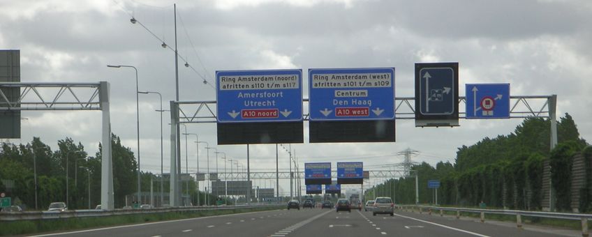 A8 bij Amsterdam