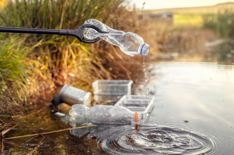 Plastics komen in de natuur terecht