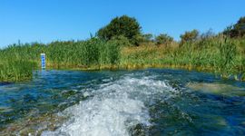 Voorgezuiverd rivierwater komt het duingebied in. Dit water zal langzaam zijn weg vinden door het gebied en vervolgens gezuiverd worden.