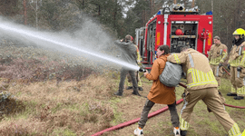 samenwerkingsoefening natuurbrandmanagement