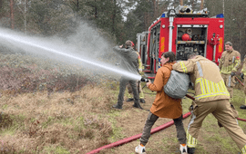 samenwerkingsoefening natuurbrandmanagement