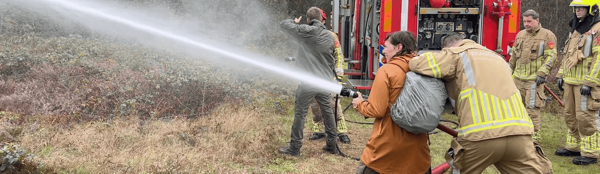samenwerkingsoefening natuurbrandmanagement