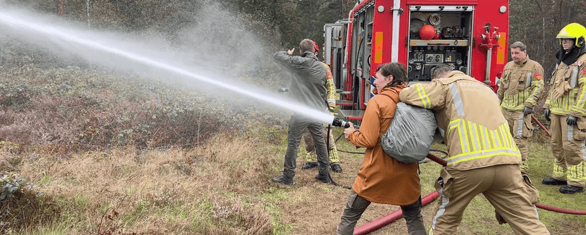 samenwerkingsoefening natuurbrandmanagement