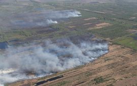 Natuurbrand in de Deurnese Peel, 2020