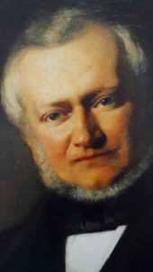 Uitsnede van een portret van C.M. van der Sande Lacoste