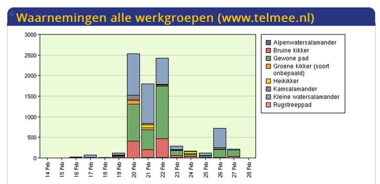 De eerste resultaten van de amfibieëntrek op Padden.nu