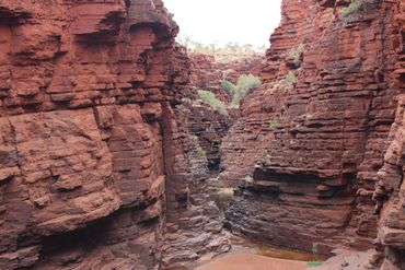 'Banded Iron Formation' in de Joffre-kloof in Australië
