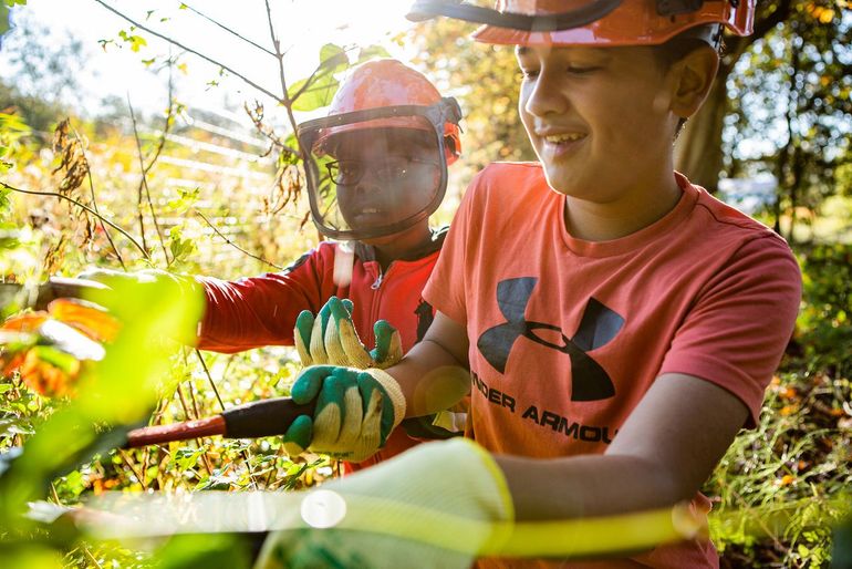 Ook kinderen kunnen meehelpen op de Natuurwerkdag