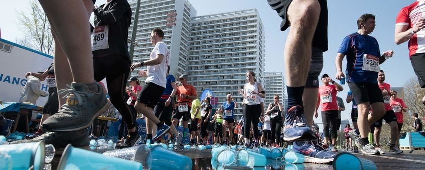 Plastic pollution in the city