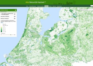 Screenshot vegetatiekaarten