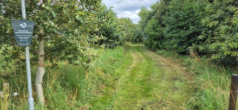 Het gebied is opengesteld voor wandelaars