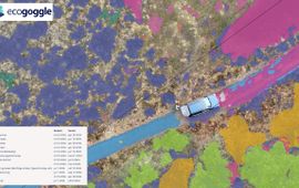 Mapping met AI - Luchtfoto met ingekleurde soorten