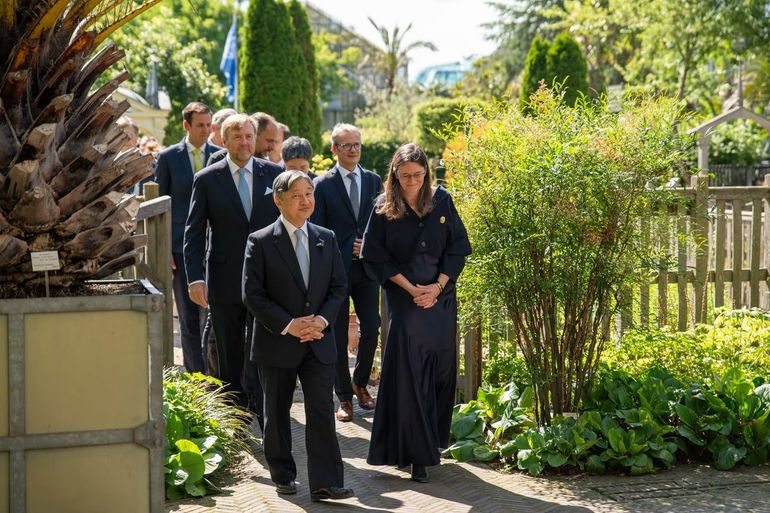 Bezoek van Japanse keizer Naruhito en koning Willem Alexander aan Leidse Hortus in juni 2026
