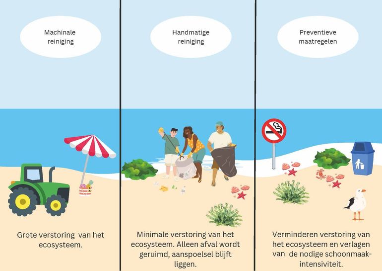 Verschillende strandreinigingsmethoden en de impact op het ecosysteem