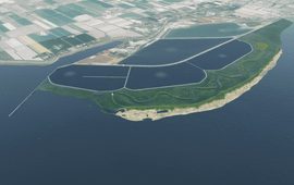 PWN Impressiebeeld klimaatbuffer IJsselmeer.