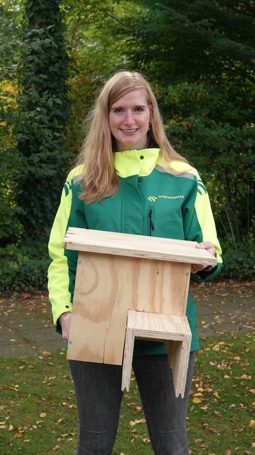 Elles Koertshuis van Dura Vermeer hoopt dat de huisjes bijdragen aan veilige plekken voor dieren