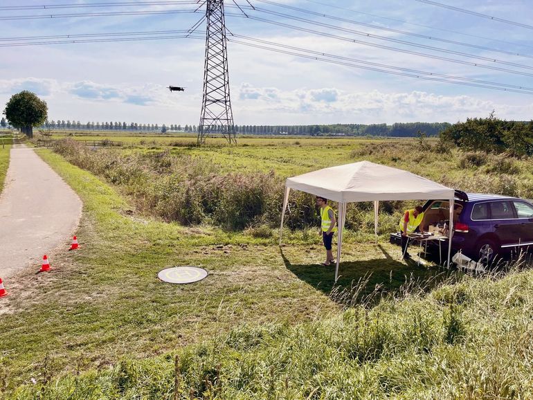 Droneshots maken tijdens het veldwerk