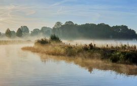 De rivier de Berkel bij Zutphen.