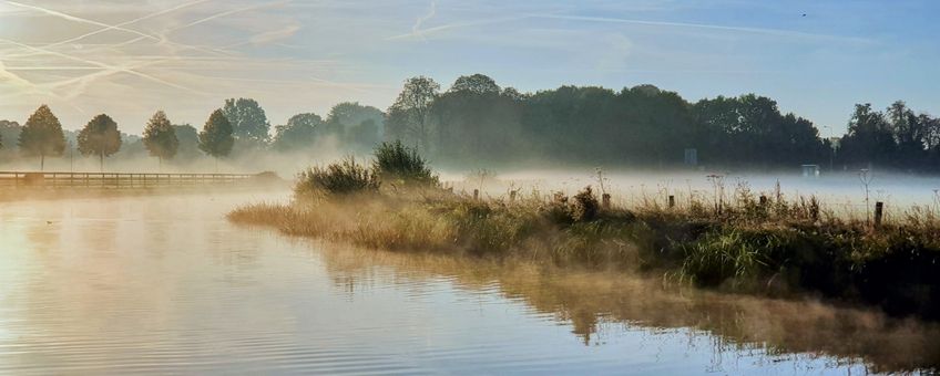 De rivier de Berkel bij Zutphen.