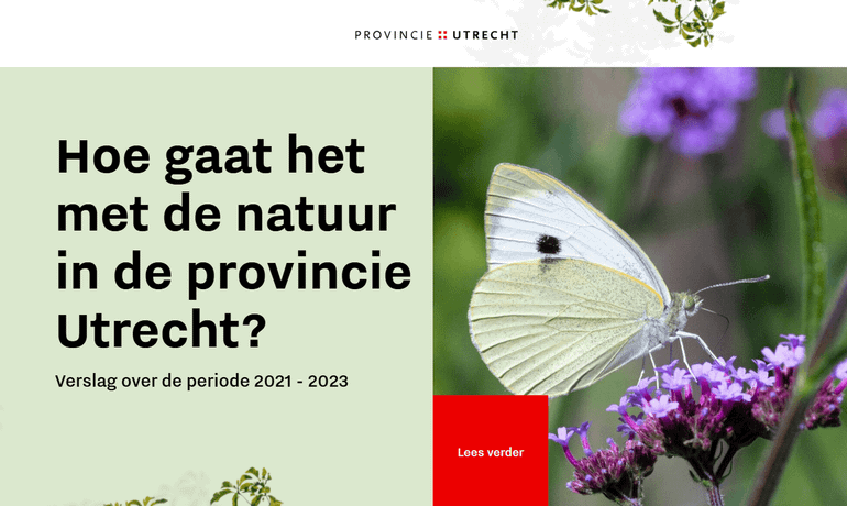 Van de rapportage natuur is een interactieve publiekssamenvatting gemaakt