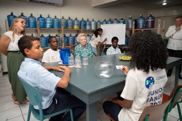 Princess learning about the Perpetual Plastic Project