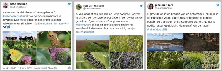 Duizenden mensen hebben al meegedaan met #MijnNatuurBlijft