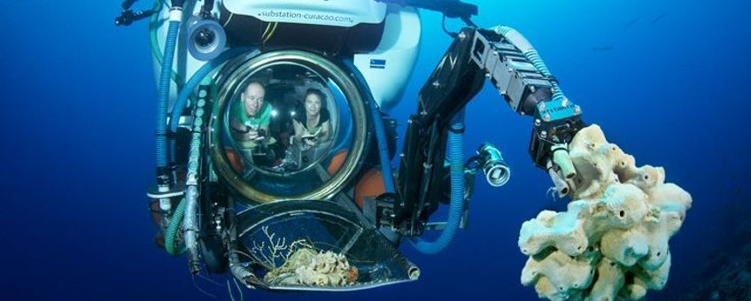 Sea Aquarium’s ‘Curasub’ exploring Bonaire’s deep reef