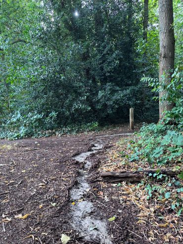 De bodem sluit zich af door de droogte, waardoor water alsnog wegstroomt