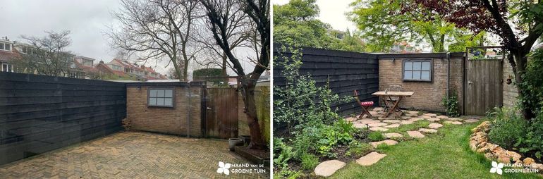 Minder grijs en meer groen zorgt er niet alleen voor dat tuinen beter regenwater op kunnen vangen, maar zo'n groene tuin ziet er toch een stuk mooier uit