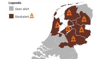 Stookalert op de kaart