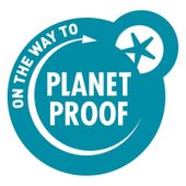 Logo 'On the way to PlanetProof' keurmerk