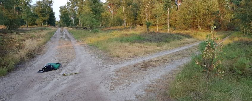 Typische plek voor een wolvenkeutel