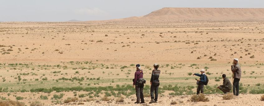 Observatie van het landschap samen met Berbers.