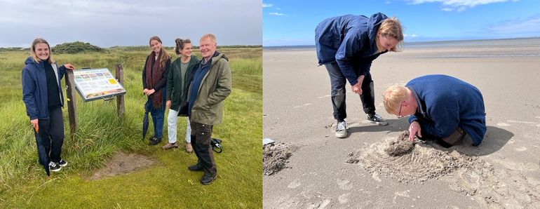 Excursies na een teamvergadering zijn een mooie gelegenheid om onder andere een nieuwe zoekkaart te testen (14 juni 2024: strand van de Kwade Hoek)