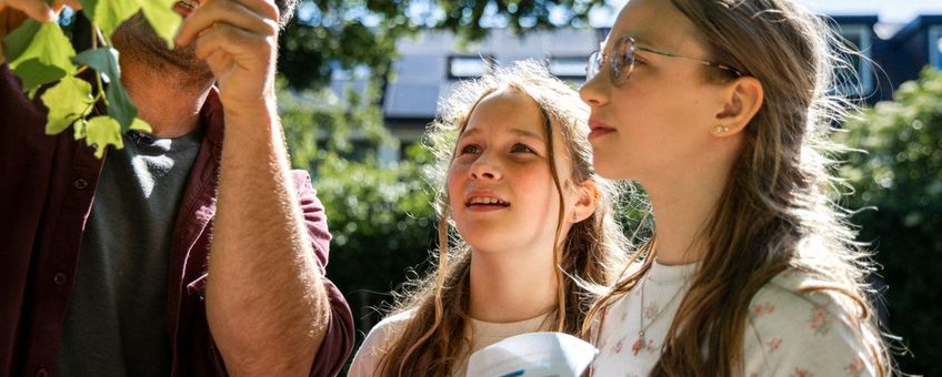 Schoolpleinsafari met groep 7/8 van de Kardinaal Alfrinkschool in Wageningen